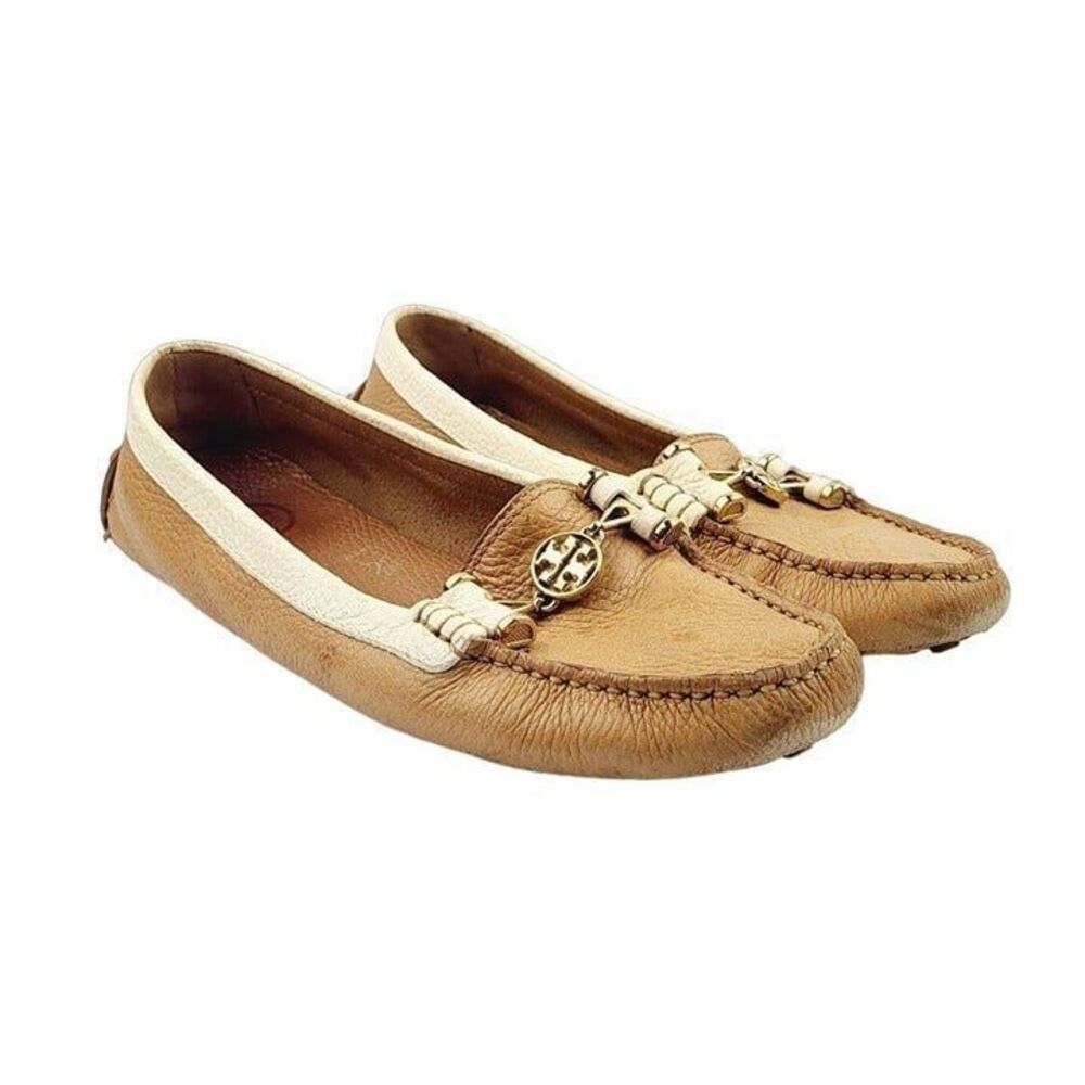 Tory Burch Two Toned slip-on Moccasins - Size 9